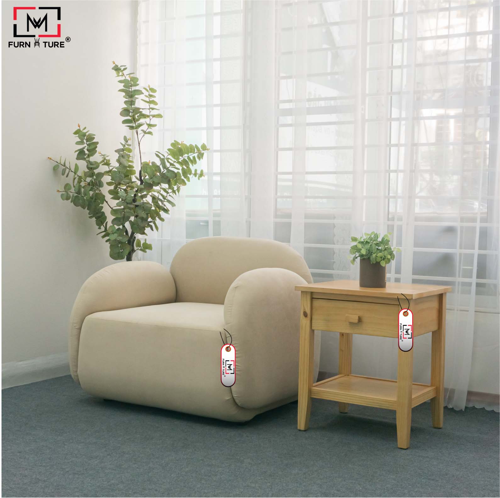 SOFA MINI THƯ GIẢN CAO CẤP PHONG CÁCH HÀN QUỐC - SOFA BUNNY