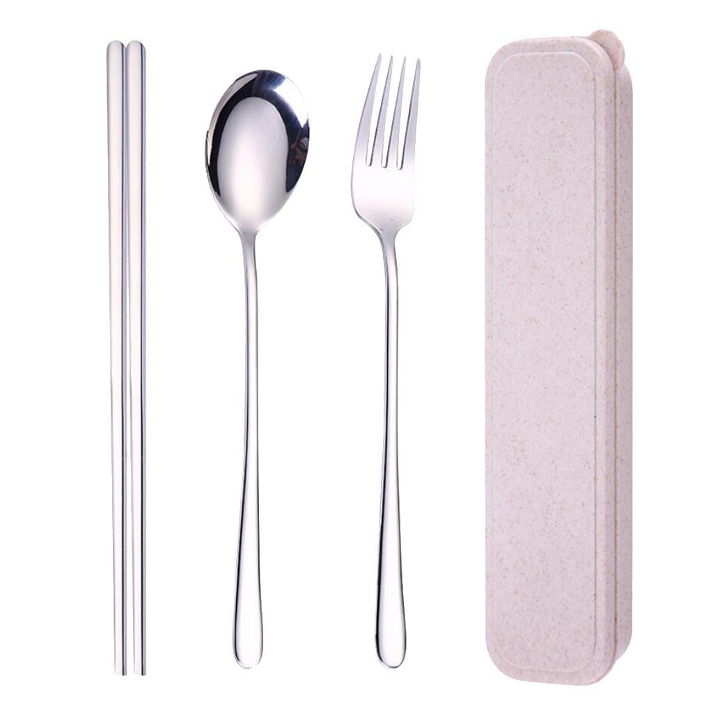Travel Flatware with Case Camping Lunch