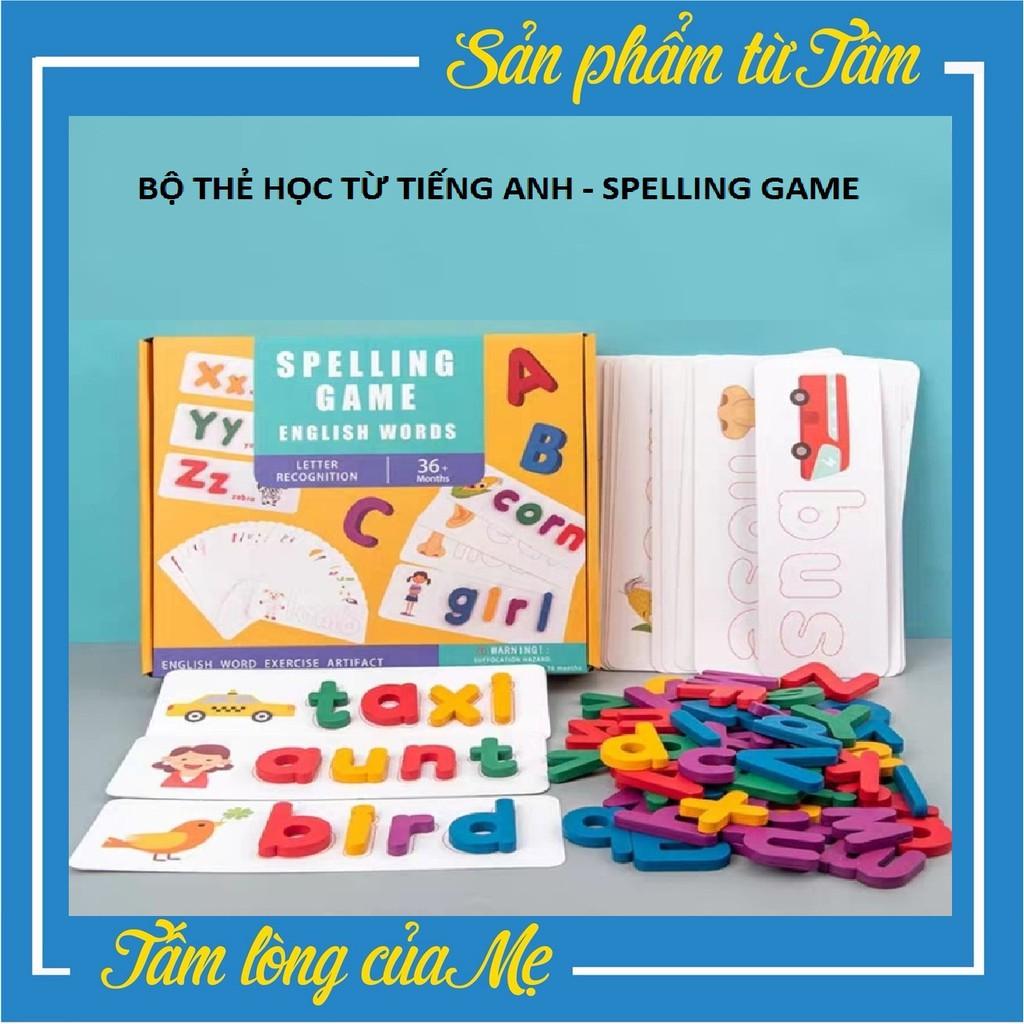 Spelling Game - Học Đánh Vần Chữ Cái Tiếng Anh Bộ Thẻ Học Ghép Chữ Bằng Gỗ Phiên Bản Mới Nhất