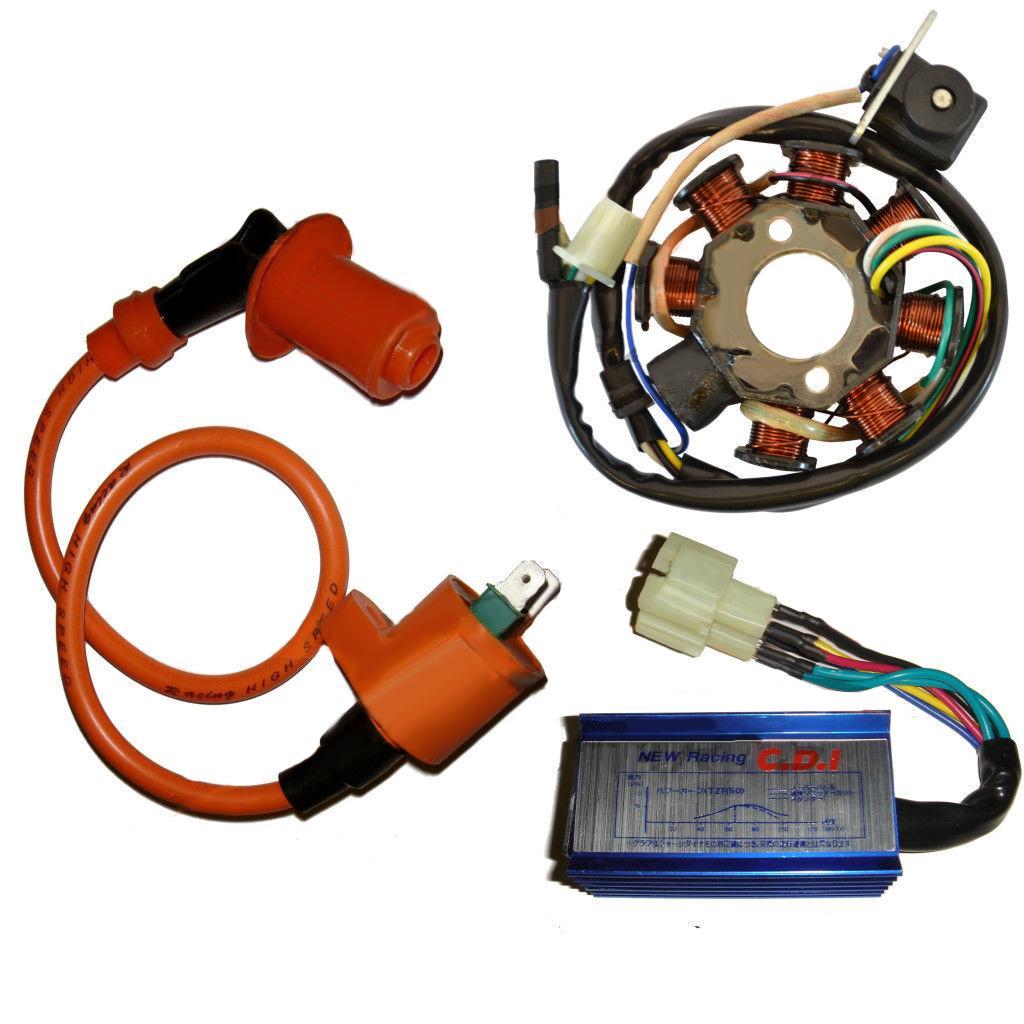 150cc  Bike Magneto Stator 8 Pole Performance Ignition  CDI Box