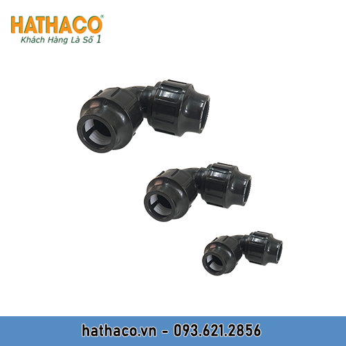 Combo 2 Cút Đều 50 HATHACO (Co 90 Độ) Dùng Cho Ống HDPE