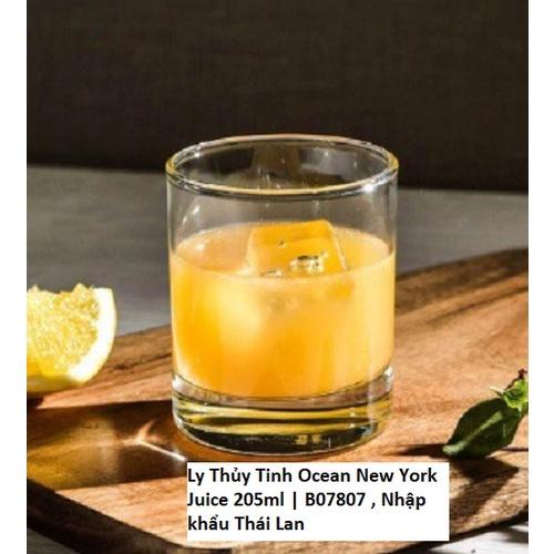Ly Thủy Tinh Ocean New York Juice 205ml | B07807 , Nhập khẩu Thái Lan