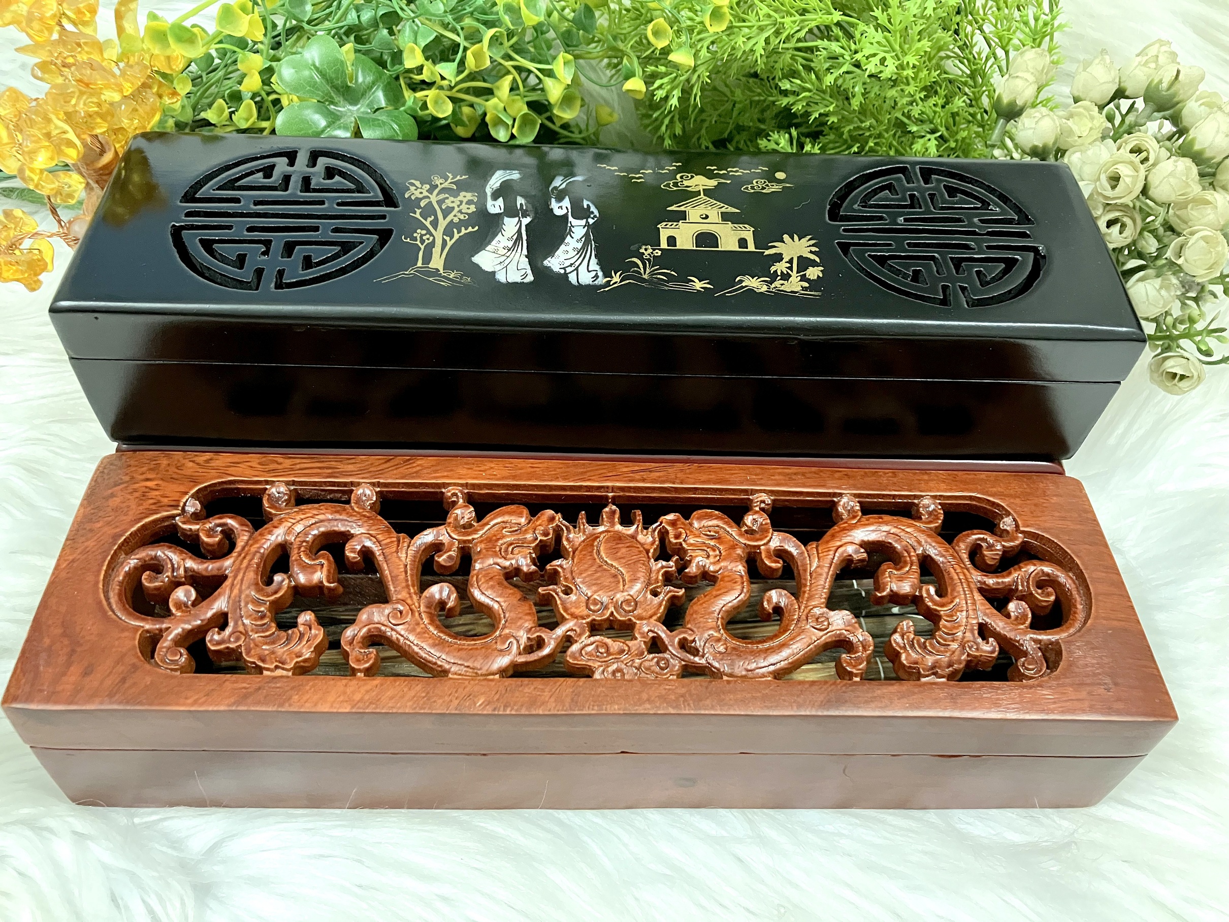 Hộp Gỗ Đựng Đũa Sang Trong Cao Cấp