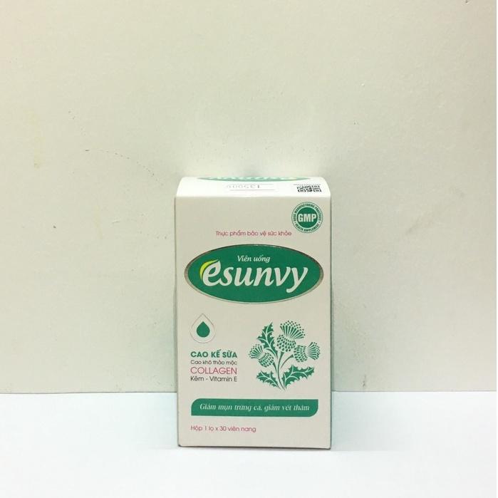 Viên Uống Esunvy Thành Phần Cao Kế Sữa Và Collagen Giúp Thanh Nhiệt Giải Độc, Giảm Mụn Trứng Cá Và Vết Thâm - TTP006
