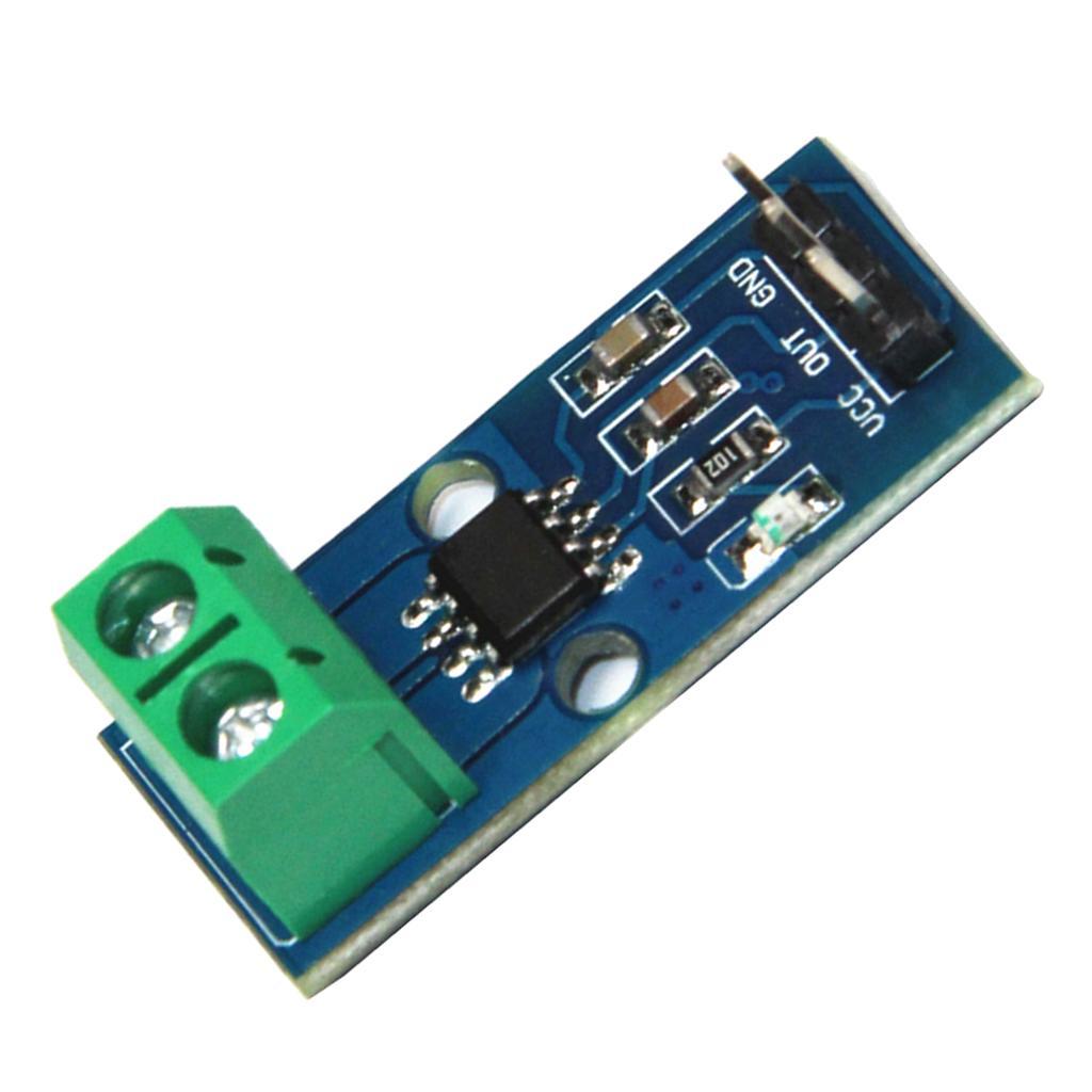 5 Pieces 30A Range Hall Current Sensor Module Board ACS712 Module with 3 Pin for