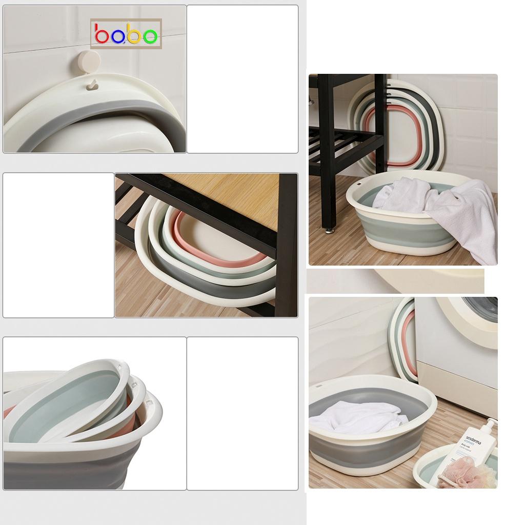 Chậu rửa gấp gọn phòng tắm giặt rửa ngoài trời bằng nhựa chậu rửa mặt di động babo