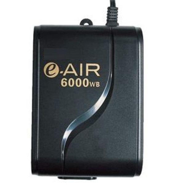 Máy sủi khí bể cá 2 vòi siêu êm, siêu tiết kiệm điện GEX e-air 6000WB