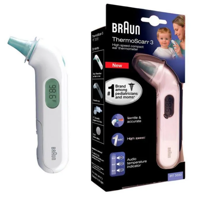 Nhiệt kế đo tai Braun ThermoScan 3 IRT3030