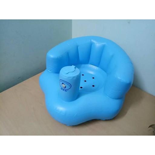 Ghế hơi, phao hơi tập ngồi chống gù lưng an toàn cho bé