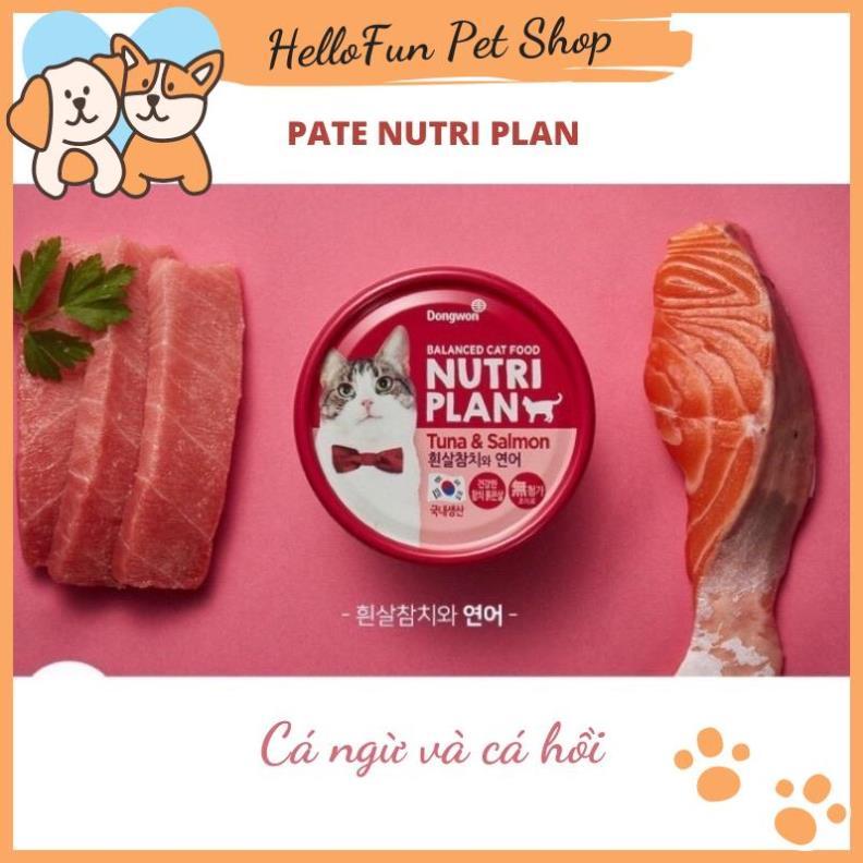 Pate Nutri Plan nhập khẩu Hàn Quốc cho mèo mọi lứa tuổi (Lon 160g)