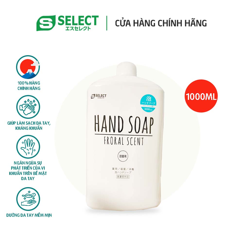 Nước rửa tay S Select Nhật Bản 1000ml