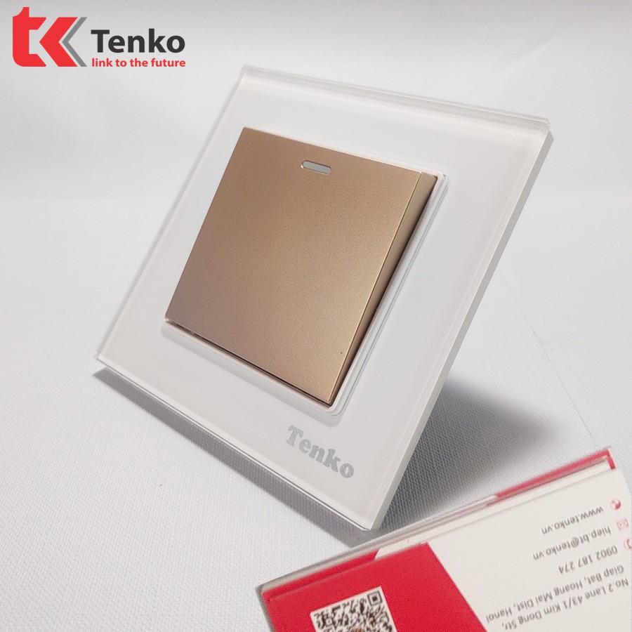 Công Tắc Âm Tường Mặt Kính Cường Lực Cao Cấp Tenko TK-F71-D-01 White Mode