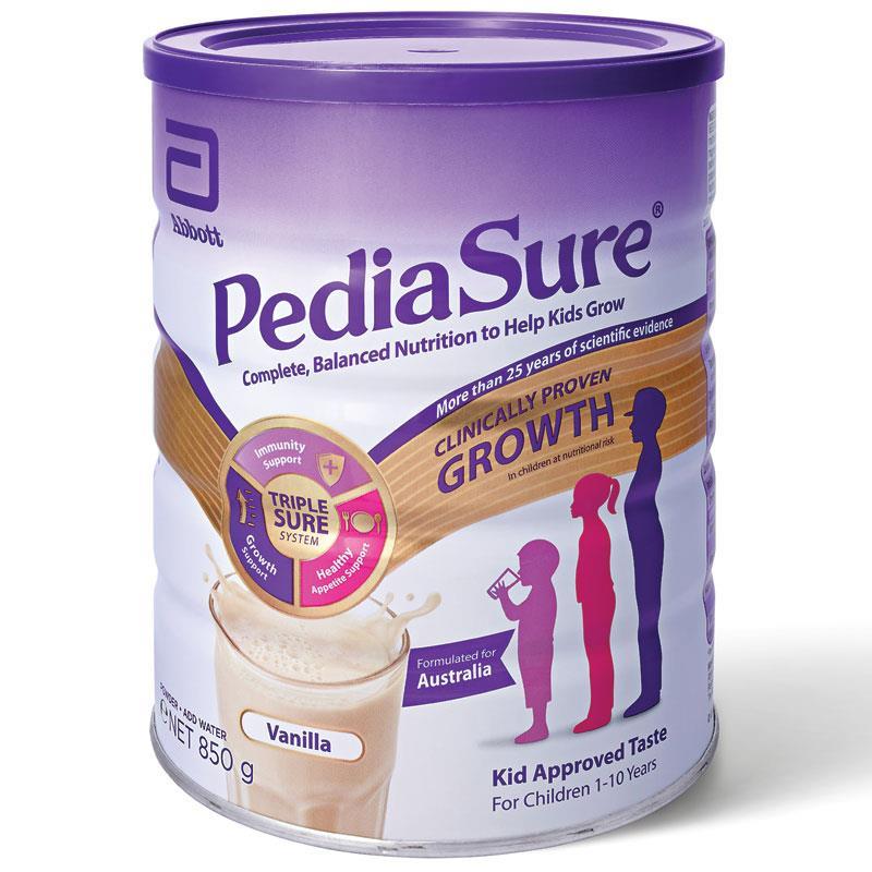 Sữa bột PediaSure Complete Balandced Nutrition Úc (850g) cho trẻ từ 1 đến 10 tuổi  + Quà tặng ngẫu nhiên của hãng Pediasure
