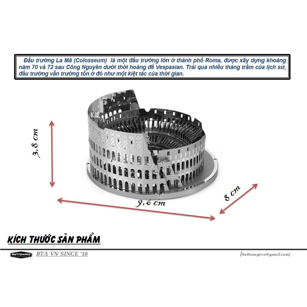 Mô Hình Lắp Ráp 3d Đấu Trường La Mã Colosseum - Rome