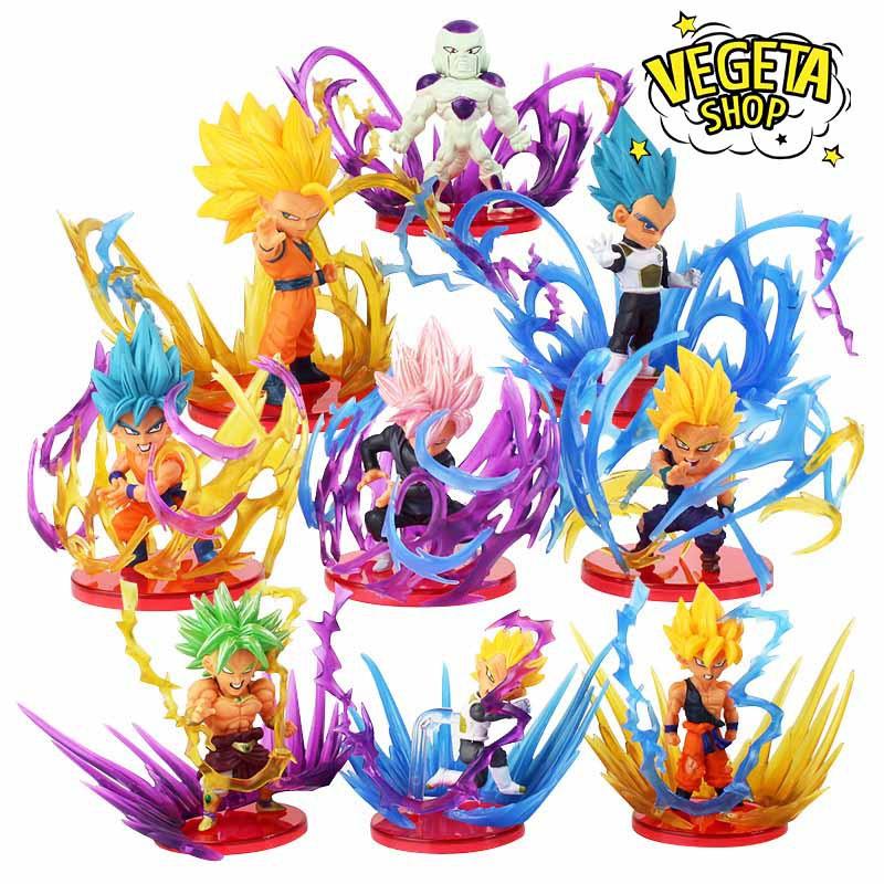 Mô hình Dragon Ball - Super WCF Burst - Goku Gohan Vegeta Frieza Broly Black Rose God Blue Fide SSJ SSJ3 - Cao 8,5cm