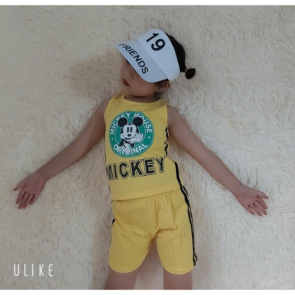 bộ ba lỗ micky chất liệu cotton