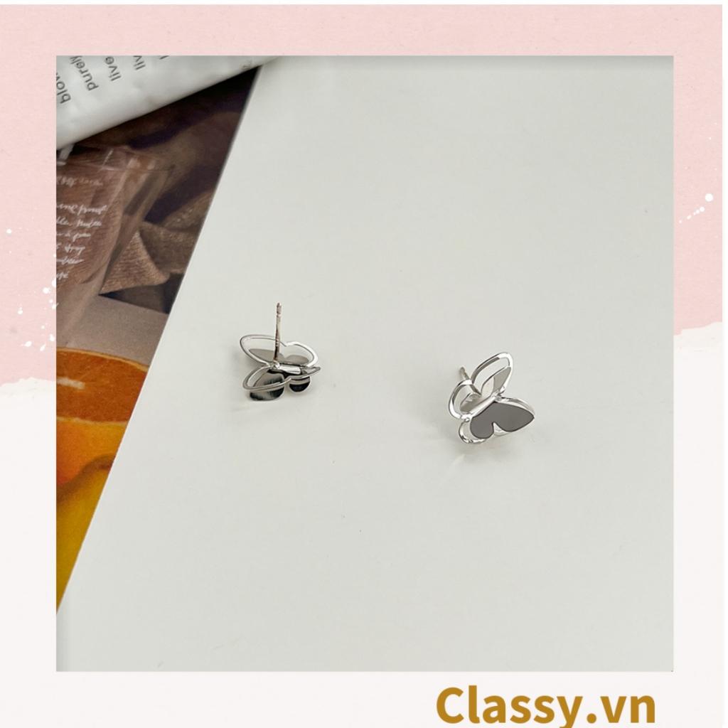 Khuyên tai bông tai hoa tai Classy họa tiết bướm dễ thương PK1606