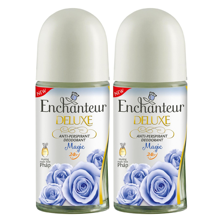 Bộ Đôi Lăn Khử Mùi Hương Nước Hoa Enchanteur 50ml/chai