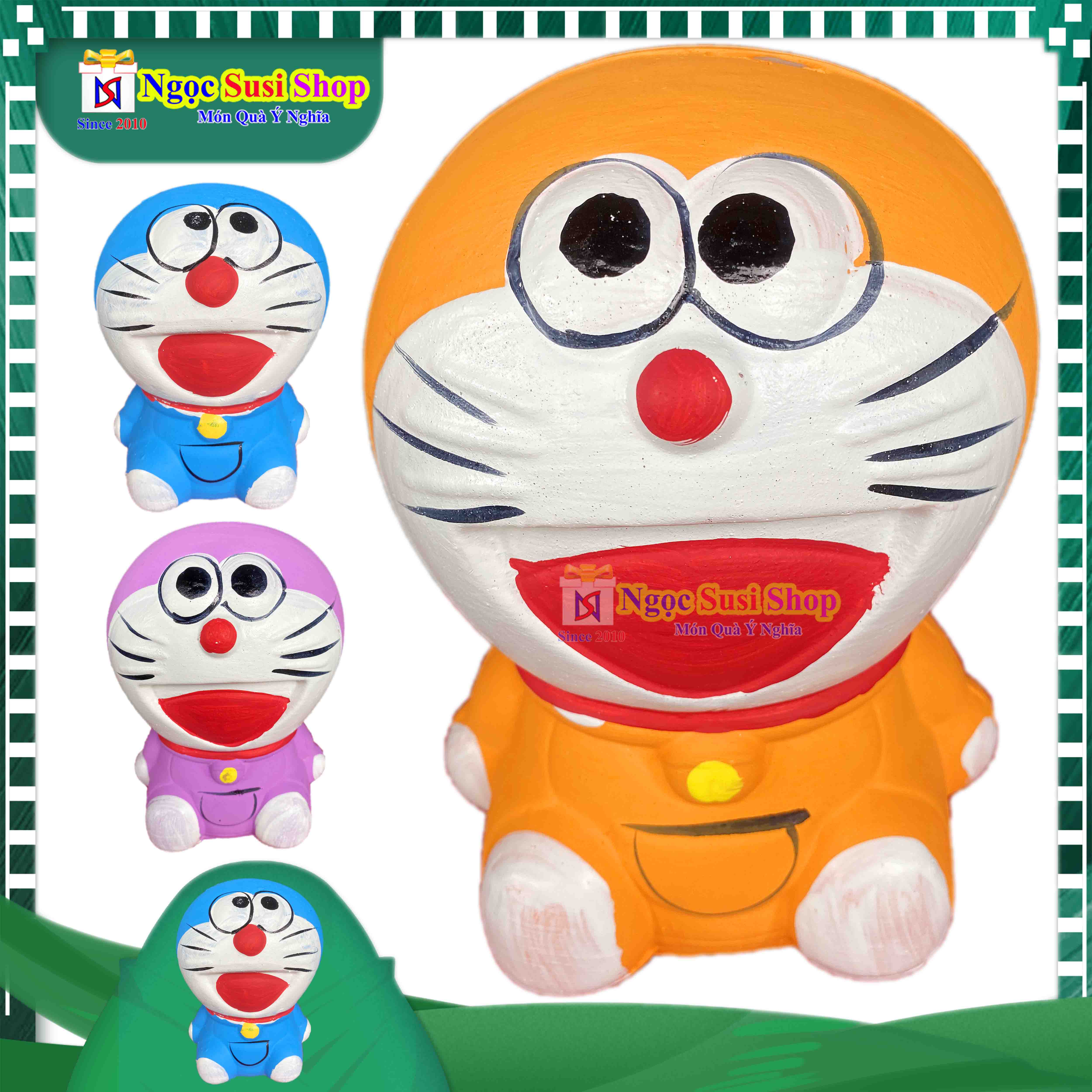 HEO ĐẤT DORAEMON DOREMON ĐÔRÊMON CHO BÉ ĐỂ DÀNH