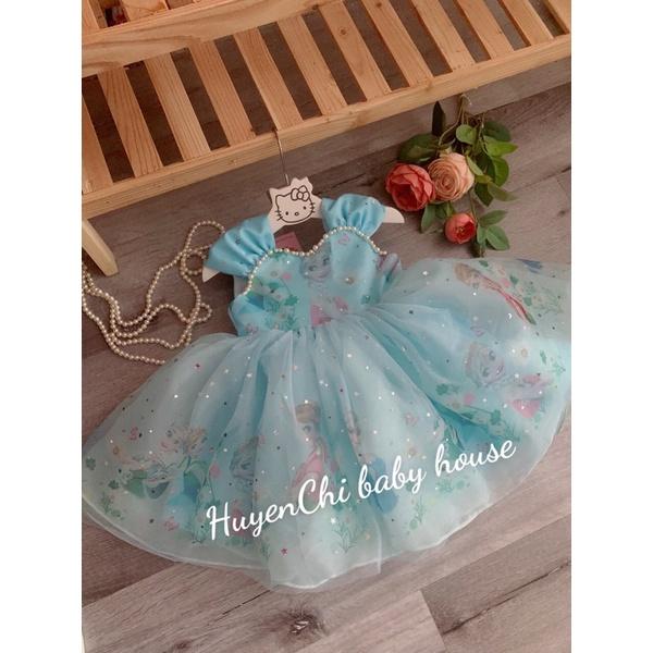 Váy công chúa ELSA XINH XẮN cho béTặng kèm phụ kiện