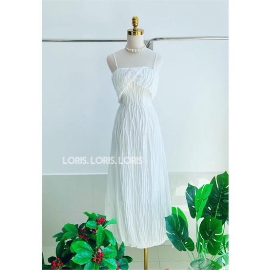 Đầm Susy hai dây xếp ngực đi tiệc dạo phố xinh xắn