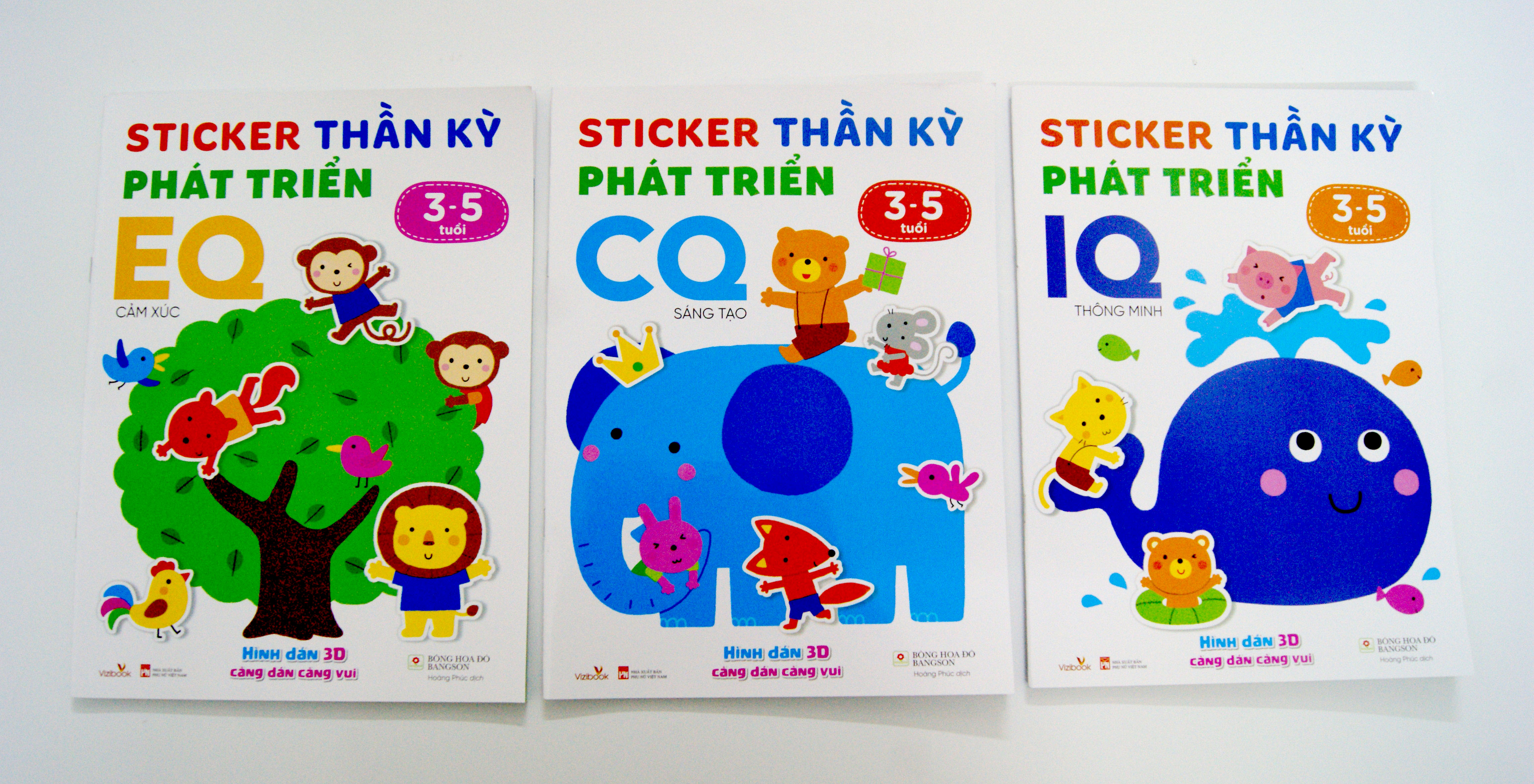 STICKER THẦN KỲ PHÁT TRIỂN (3-5 TUỔI) - COMBO 3 CUỐN