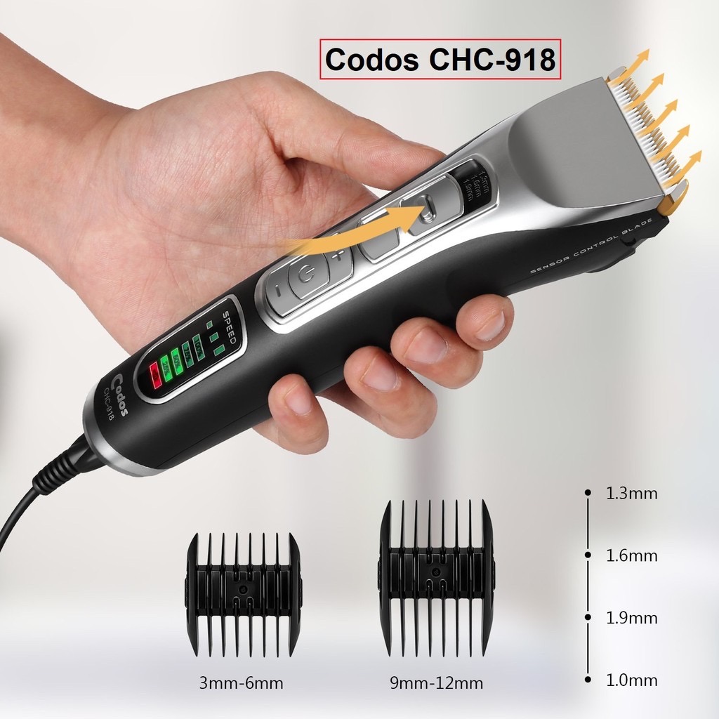 Tông đơ cắt tóc Codos CHC 918 Hàn Quốc cao cấp