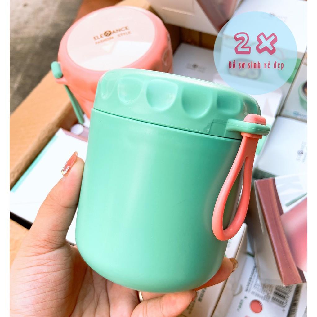 Bình ủ cháo cho bé có quai cầm Ca giữ nhiệt đồ ăn cho trẻ dung tích 430ml