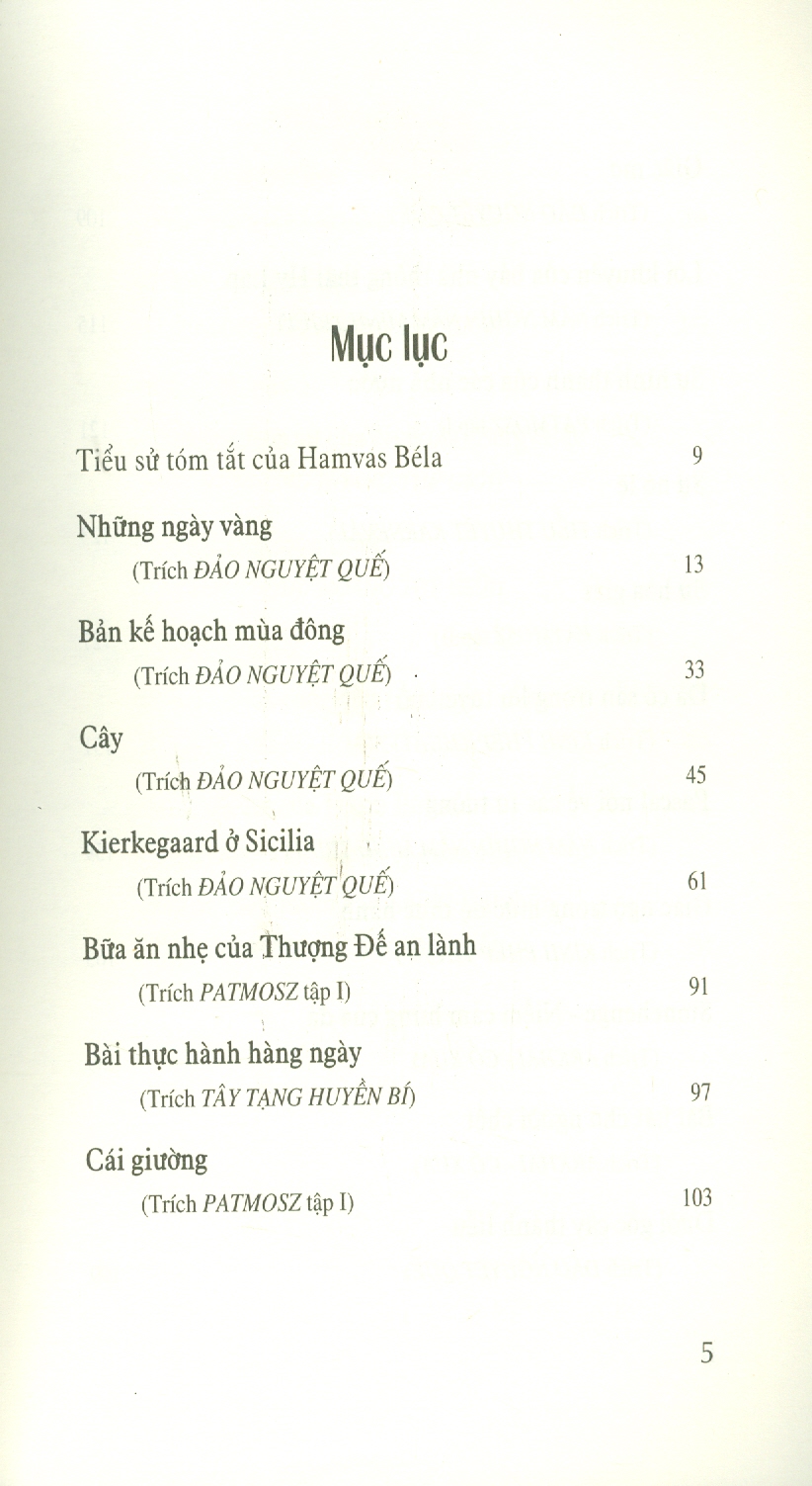 Những Ngày Vàng - Hamvas Béla - Nguyễn Hồng Nhung dịch - (bìa mềm)