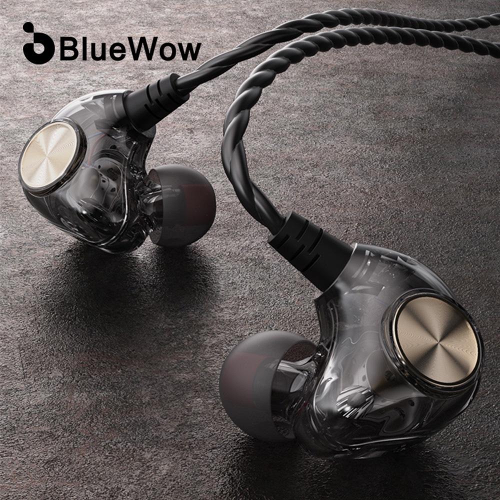 BlueWow Tai Nghe Có Dây Lai 3.5Mm HiFi DJ Tai Nghe Nhạc Âm Thanh Bass Sâu Loại Bỏ Tiếng Ồn Tai Nghe Chụp Tai