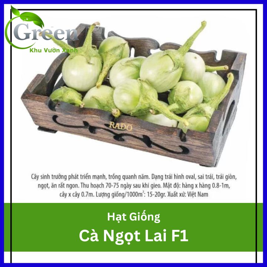 Hạt Giống Cà Ngọt Lai F1 (Cà Pháo Trứng)