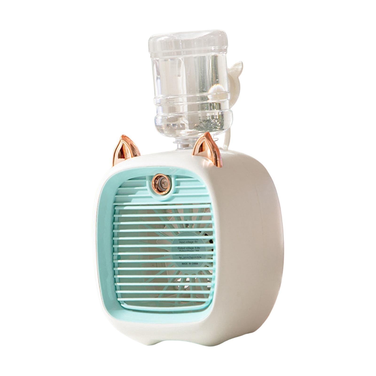 Air Conditioner Fan Quiet  Air Fan for Office Home Bedroom blue