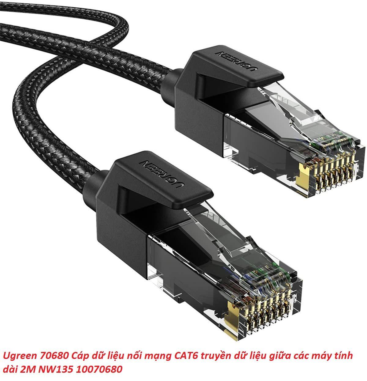 Hình ảnh Ugreen UG70680NW135TK 2M Cat6E FTP Cáp nối mạng truyền dữ liệu giữa các máy tính - HÀNG CHÍNH HÃNG