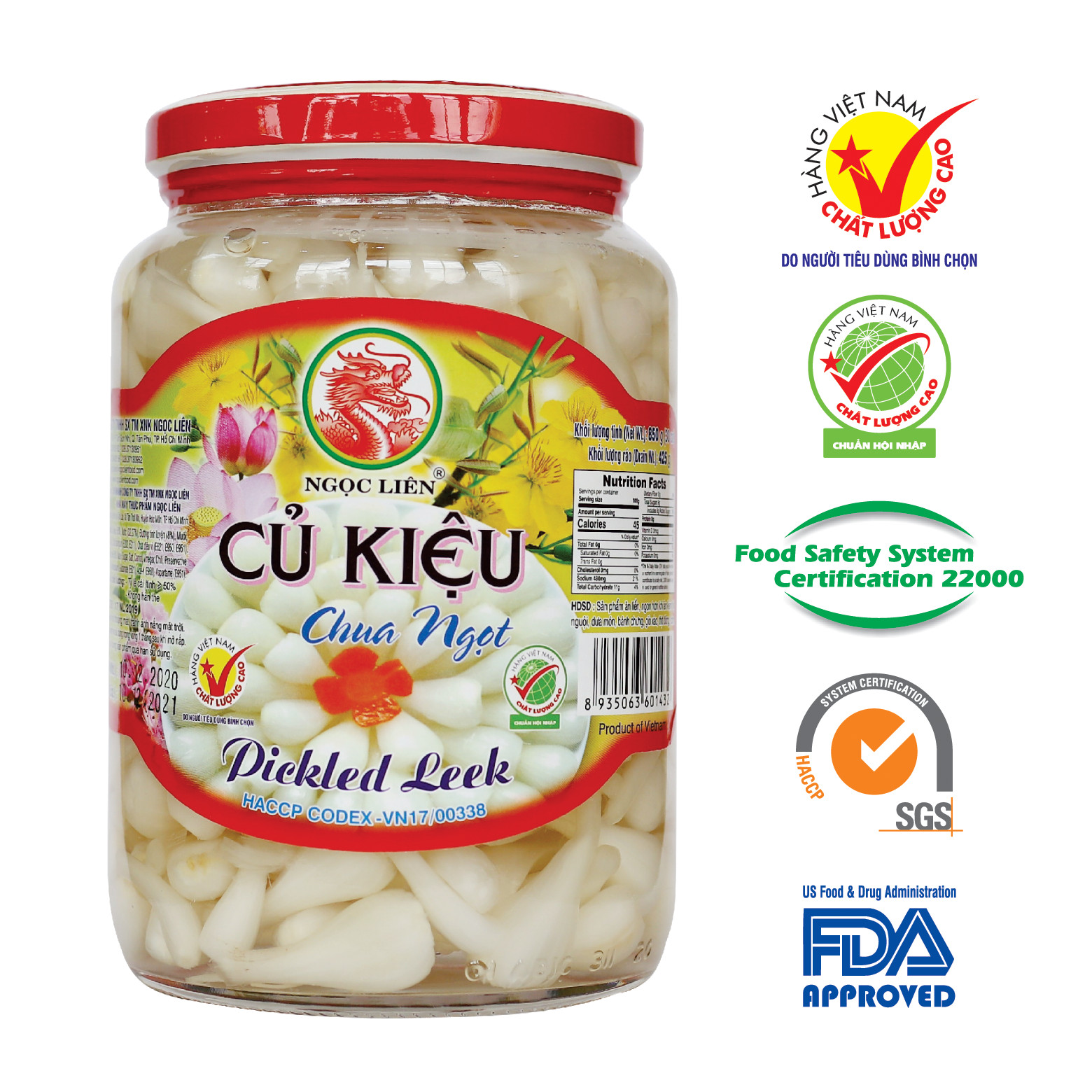 Củ Kiệu 830g Ngọc Liên