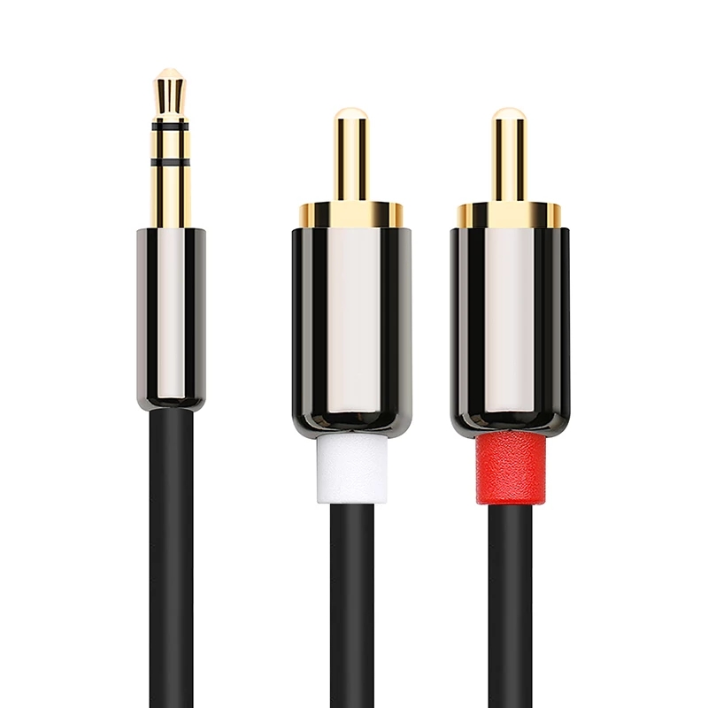 Dây Audio 3,5mm ra 2 đầu RCA (Hoa sen) dài 2M TH3.5-RCA