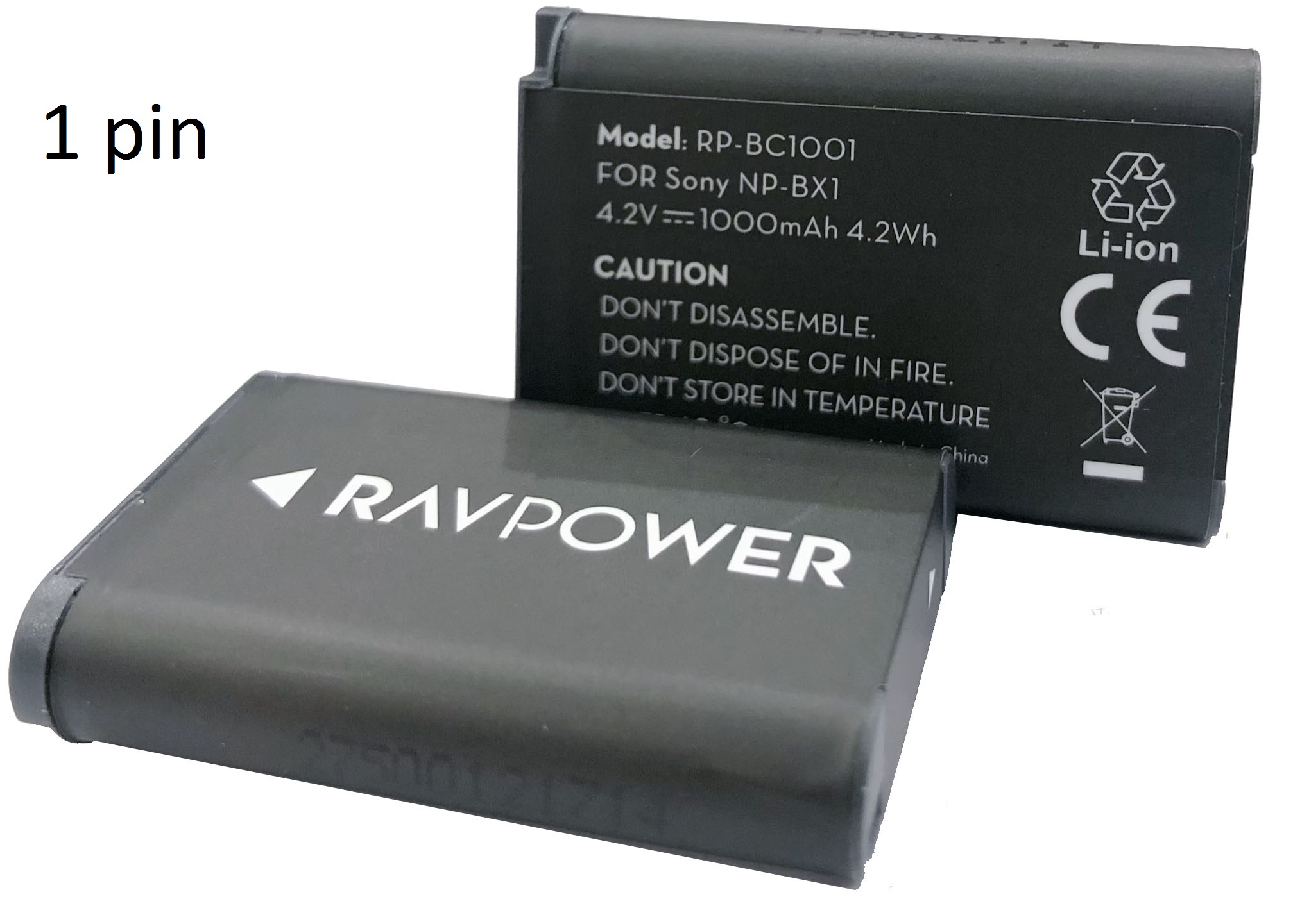 Bộ 2 pin 1 sạc đôi RavPower for Sony NP-BX1 - hàng chính hãng