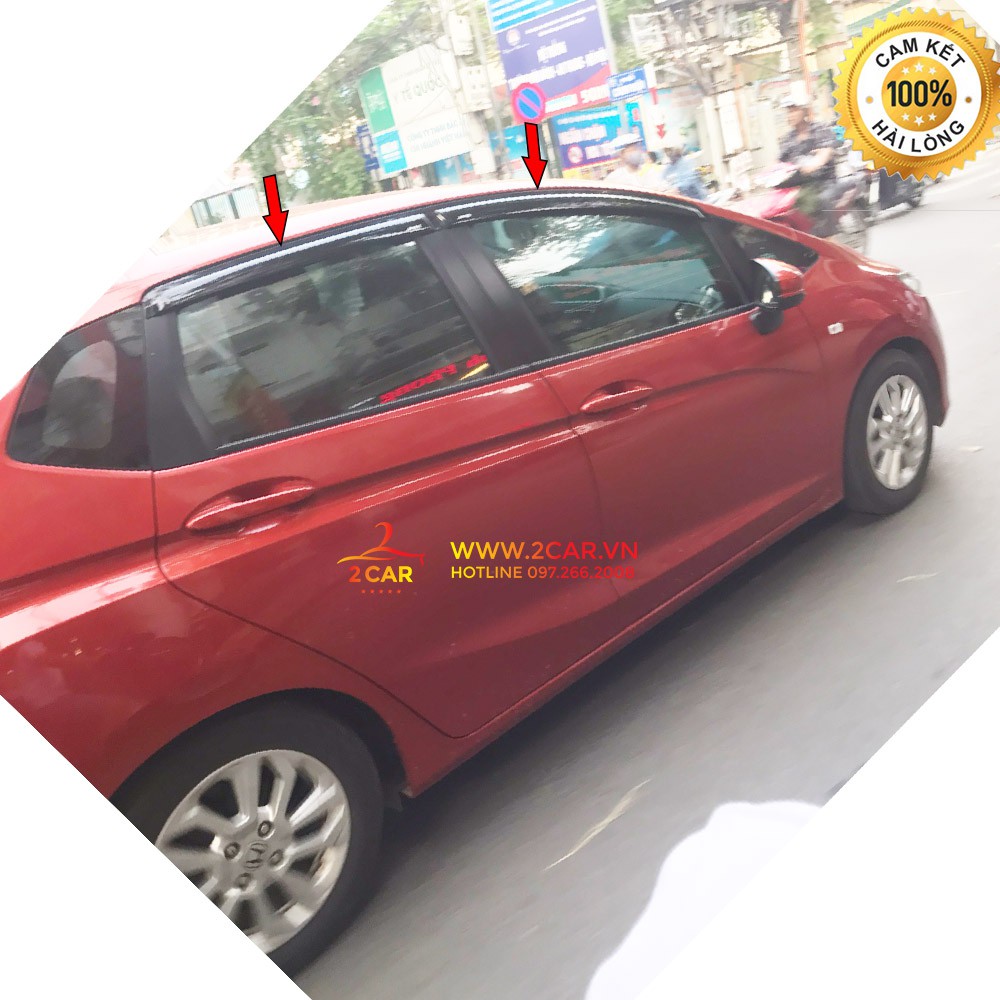 Vè Che Mưa Xe Honda Jazz 2015- 2023 nhựa đen - Giá 1 bộ