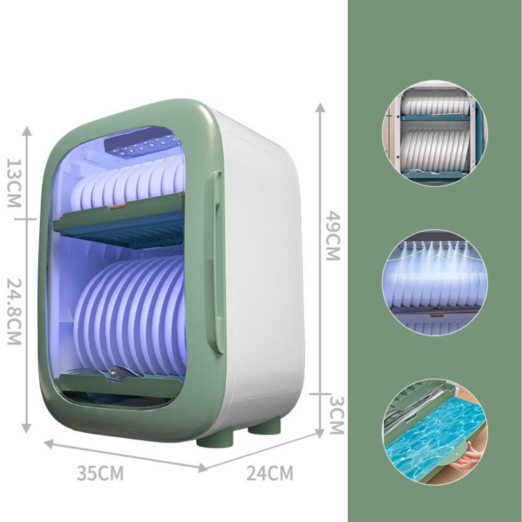 Tủ tiệt trùng tia UV đựng chén dĩa dụng cụ ăn uống GreenLife - AsiAMart