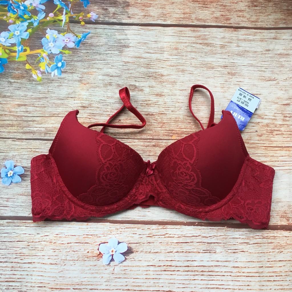 ÁO LÓT RUBY mút vừa phối ren họa tiết cánh bướm - ALN04