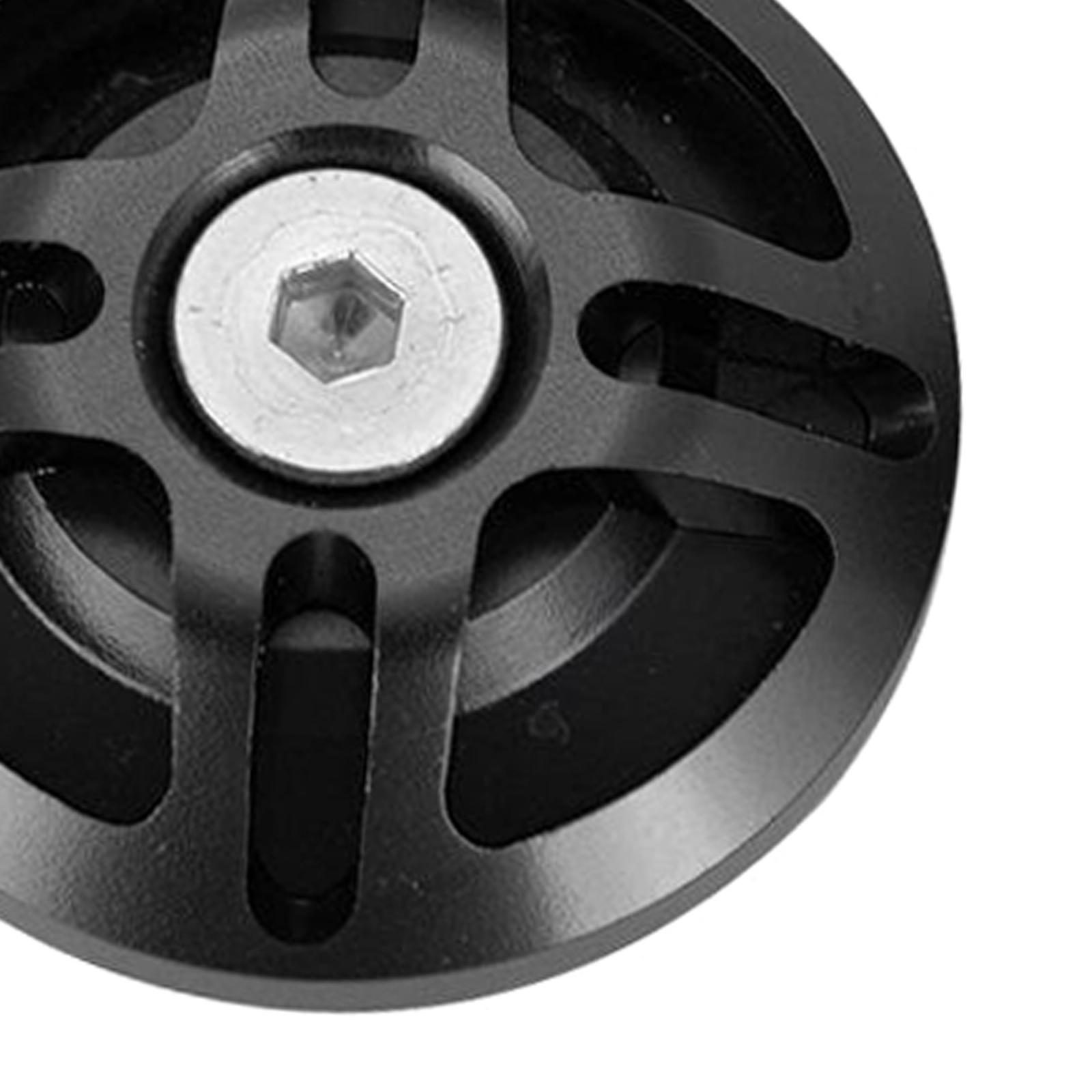 2x Motors Aluminum Alloy Frame Hole Decorative Plug for Ninja400 Black