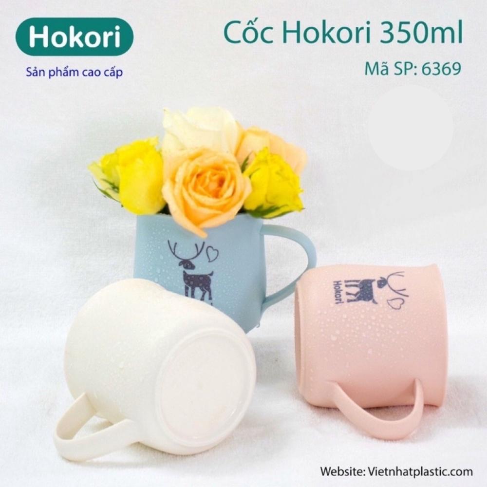 Cốc nhựa lúa mạch HOKORI cao cấp , cốc nhựa Việt Nhật chịu nhiệt cao 350ml