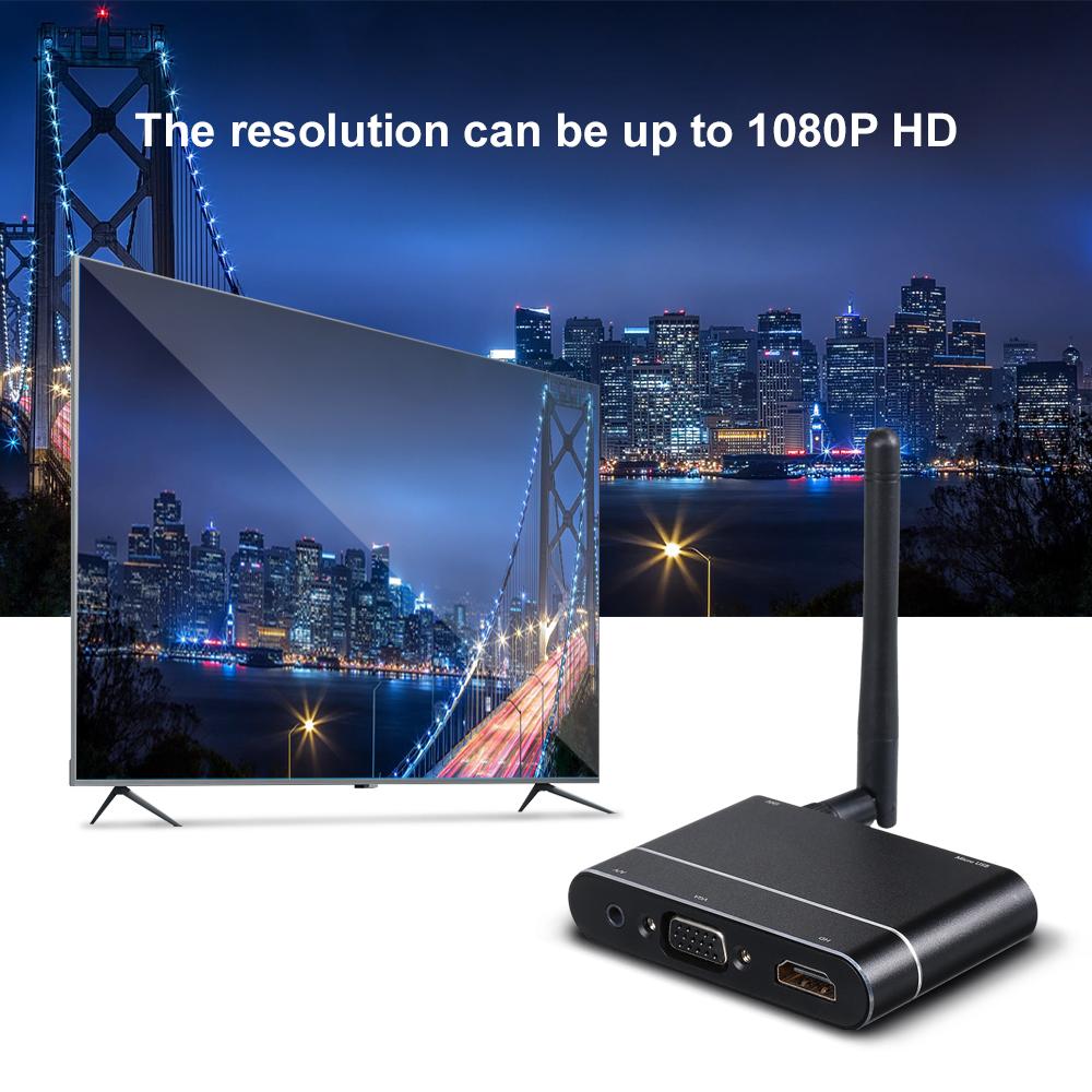 Bộ thu WiFi không dây Full HD 1080P VGA Miracast Airplay Mirror Box MiraScreen X6W Display Dongle