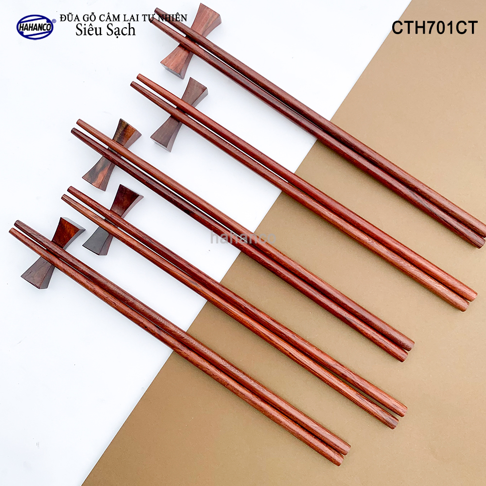 Đũa tròn gỗ Cẩm Lai Siêu sạch CTH701CT - gỗ tự nhiên vân đẹp ️- An toàn khi sử dụng