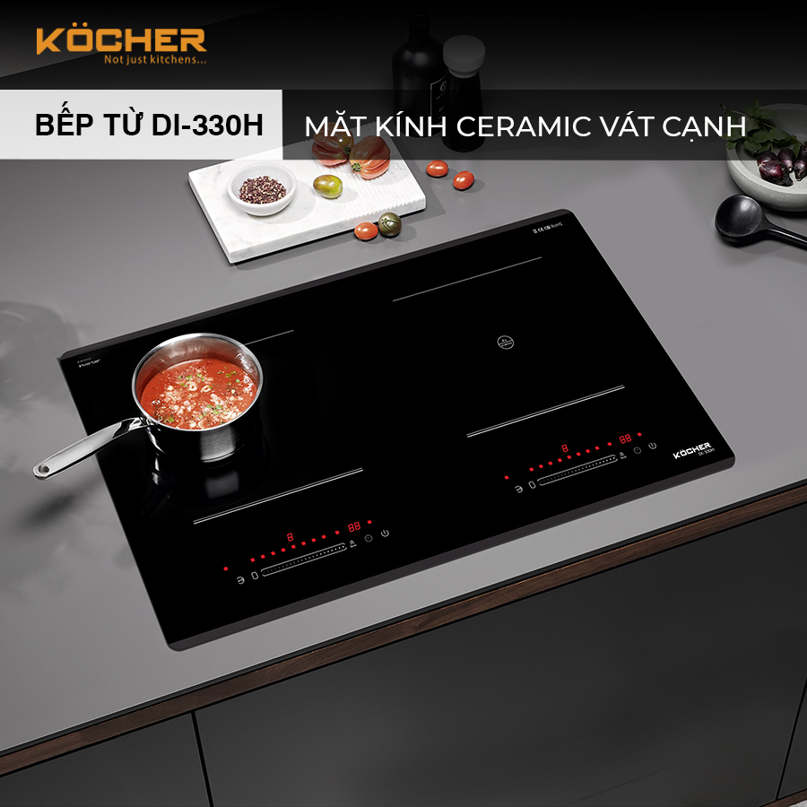 Bếp từ đôi Kocher DI-330H- Hàng Chính Hãng