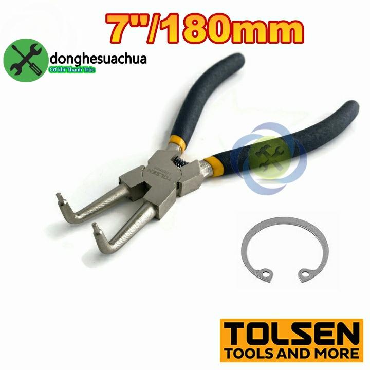 Kìm mở phe trong miệng cong Tolsen 10082 dài 180mm