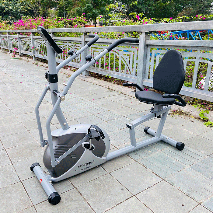 Xe đạp tập thể dục có tựa lưng PRO-580R kết hợp liên hoàn tay chân