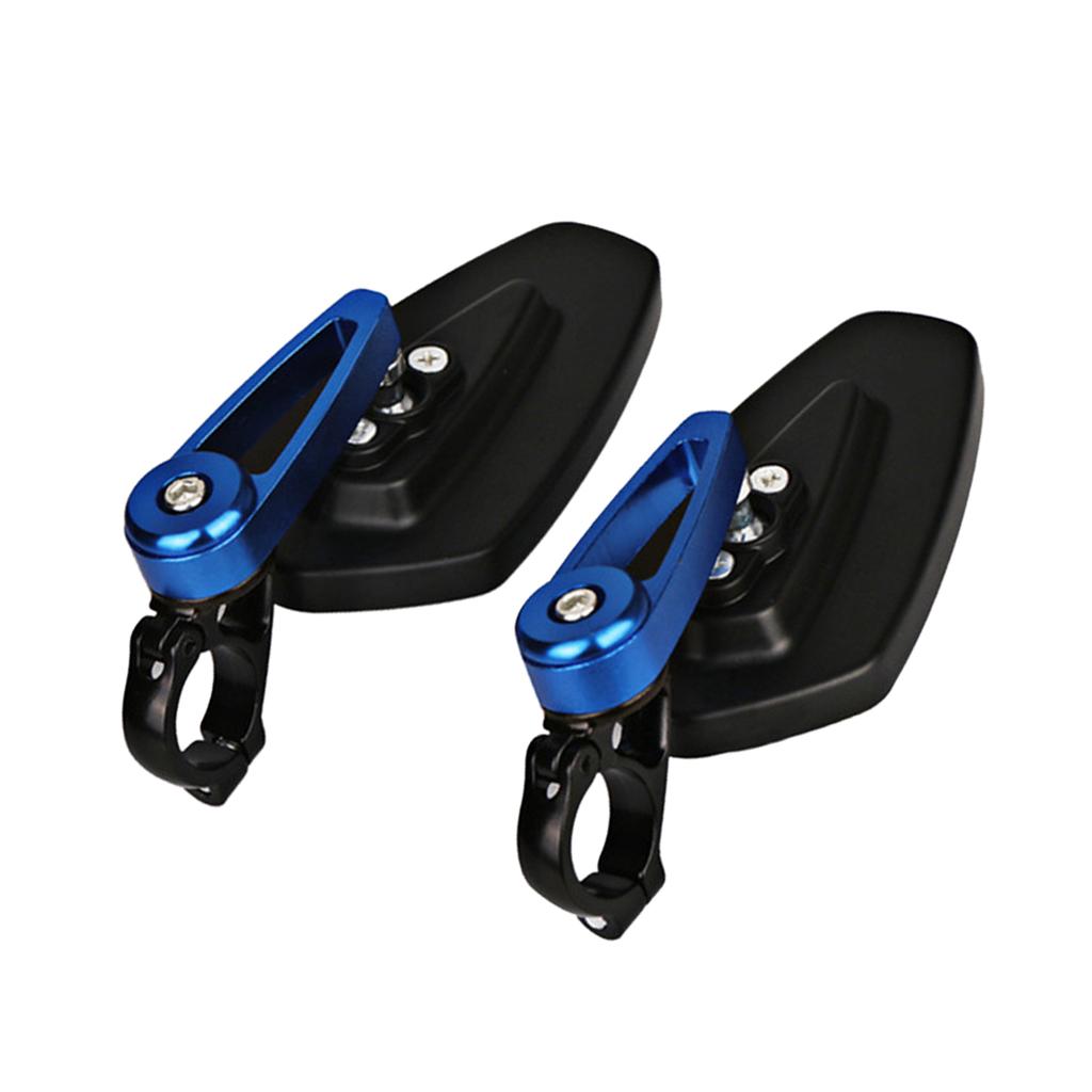 CNC 7/8" 22mm Handle Bar End Rear View Side Mirrors 360 Degree Adjustable for Motorcycle