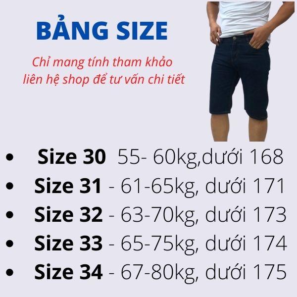 Quần short Jean Nam 03 màu cơ bản form chuẩn đẹp Cao Cấp