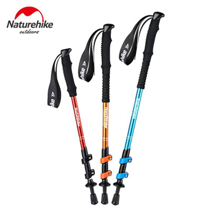 Gậy leo núi Naturehike trekking NH18D020-Z đa năng chất liệu carbon siêu bền nhẹ xếp gọn chắc chắn A419