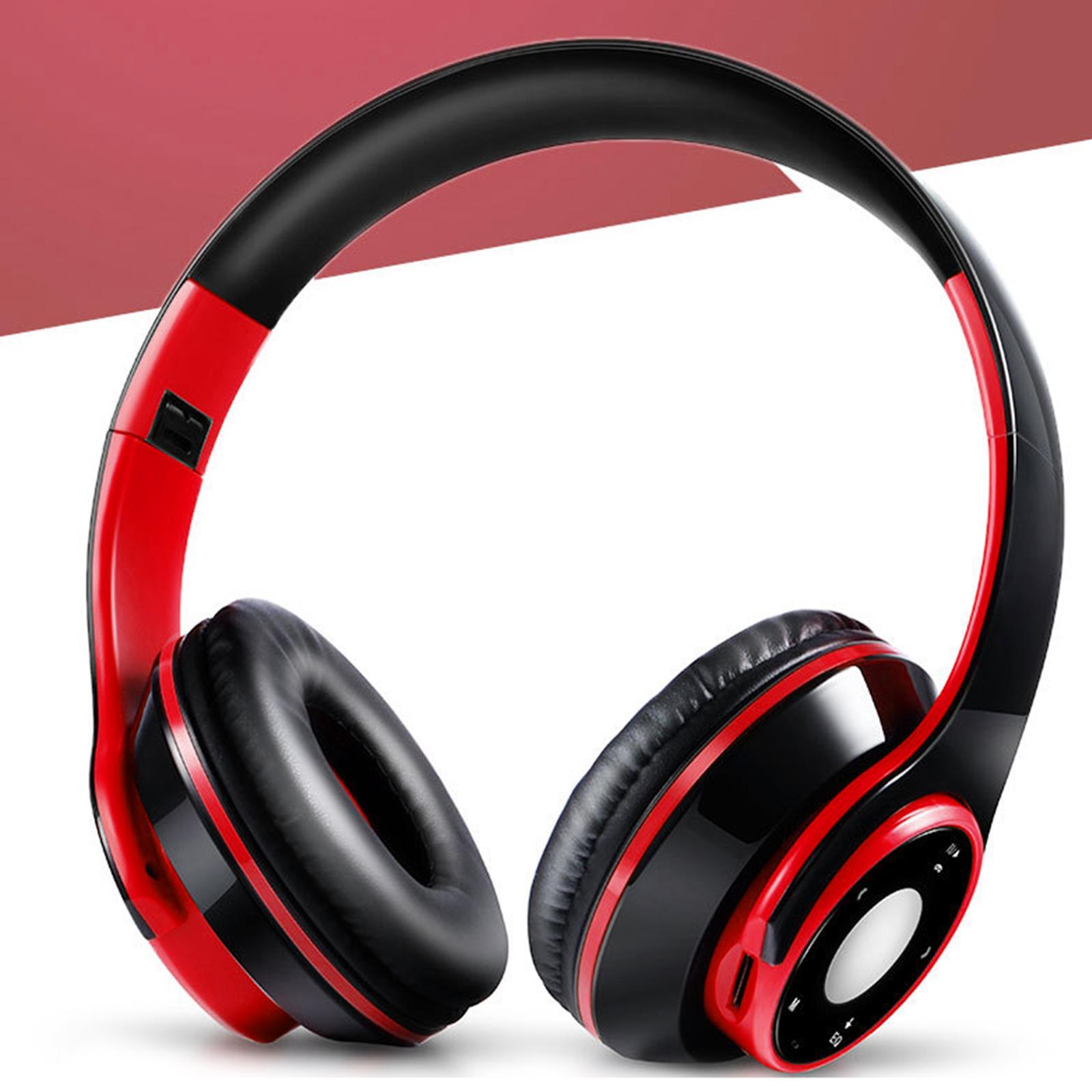 Bluetooth Headsets Foldable Built-in Mic 3.5mm Headphones for iOS and Android Boys